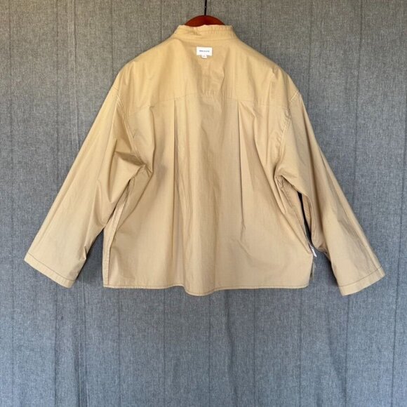 Song of Style Kelso Top 100% Cotton Sand Beige Oversized Button Up Shirt Size S - Picture 10 of 15